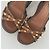 Sandali wedge Rockstud in pelle marrone Valentino Garavani - vista 5