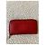 Chanel portafoglio in pelle caviar rossa con zip - vista 3