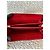 Chanel portafoglio in pelle caviar rossa con zip - vista 5