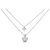Autre Marque Collana Corona in Oro Bianco Au750 e Diamanti