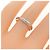 Autre Marque Pt900 Diamant-Saphir-Ring - Ansicht 5