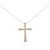 Autre Marque Collana Croce con Diamanti Au750