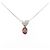 Autre Marque Collana Au750 Granato e Diamante