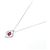 Autre Marque Pt900 Pt850 Ruby Diamond Necklace - view 2