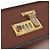 LOEWE Anagram Attache case Hand Bag Leather Black Gold - vista 18
