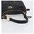 PRADA Shoulder Bag Vittero Dino Leather Black Gold - vista 7