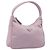 PRADA Accessory Pouch Nylon Pink Silver