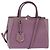 FENDI PETITE 2JOURS Hand Bag Leather Purple Gold