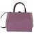 FENDI PETITE 2JOURS Hand Bag Leather Purple Gold - vista 2