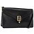 Christian Dior Shoulder Bag Leather Black Gold