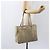 Christian Dior Trotter Canvas Romantic Hand Bag PVC Beige Silver - vista 21