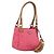PRADA Hand Bag Nylon Pink Gold Tone