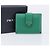 PRADA Compact Wallet Saffiano leather Green Gold Tone - vista 12