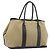 Hermès HERMES Garden Party 36 Hand Bag Canvas Beige Silver