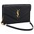 Autre Marque Saint Laurent Cassandra Chain Shoulder Bag Leather Black Gold