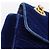 GUCCI GG Marmont Chain Shoulder Bag Velor Blue Gold 446744 - vista 16