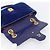 GUCCI GG Marmont Chain Shoulder Bag Velor Blue Gold 446744 - vista 17