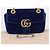 GUCCI GG Marmont Chain Shoulder Bag Velor Blue Gold 446744 - vista 25