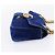 GUCCI GG Marmont Chain Shoulder Bag Velor Blue Gold 446744 - vista 5