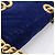GUCCI GG Marmont Chain Shoulder Bag Velor Blue Gold 446744 - vista 7