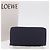 LOEWE Anagram Long Wallet Leather Navy Silver - vista 12