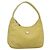 PRADA Accessory Pouch Nylon Yellow Gold