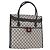 GUCCI GG Supreme Tote Bag PVC Navy Gold