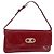 Céline CELINE Triomphe Shoulder Bag Leather Red Gold Tone