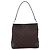 GUCCI GG Canvas Shoulder Bag outlet Dark Brown Silver 143745 - vista 3