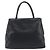 PRADA Hand Bag Leather Black Silver - vista 3