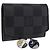 LOUIS VUITTON Damier Graphite Abotoaduras LV