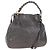 Miu Miu Hand Bag Leather 2way Gray Gold