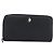 CHANEL Long Wallet Caviar Skin Black Silver CC - vista 2