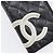 CHANEL Cambon Line Long Wallet Lamb Skin Black White CC - vista 13