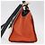 Trapèze Céline CELINE Trapeze Hand Bag Canvas 2way Orange Gold Tone - vista 4
