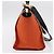 Trapèze Céline CELINE Trapeze Hand Bag Canvas 2way Orange Gold Tone - vista 5