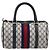 GUCCI GG Canvas Sherry Line Hand Bag Navy Gold 39 012 3841 - vista 2