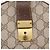 GUCCI GG Supreme Web Sherry Line Hand Bag PVC Beige Gold Red - vista 12