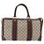 GUCCI GG Supreme Web Sherry Line Hand Bag PVC Beige Gold Red - vista 2