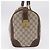 GUCCI GG Supreme Web Sherry Line Hand Bag PVC Beige Gold Red - vista 7