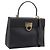Salvatore Ferragamo Gancini Hand Bag Leather 2way Black Gold