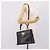 Salvatore Ferragamo Gancini Hand Bag Leather 2way Black Gold - vista 27