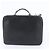 porte-documents Prada en cuir noir - vue 3