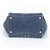Borsa Tote Miu Miu in Denim e Pelle Biker - vista 6
