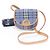 Schultertasche aus Leder mit Burberry Check-Muster