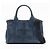 Borsa a tracolla Prada Canapa Denim Blue con logo triangolare