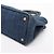 Borsa a tracolla Prada Canapa Denim Blue con logo triangolare - vista 4