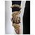 Christian Dior Wickel-Abendtop mit goldenen Ornamenten - Ansicht 4