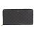 Céline Celine Long Wallet in Black PVC