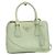 Saco Tote Prada em couro de bezerro verde